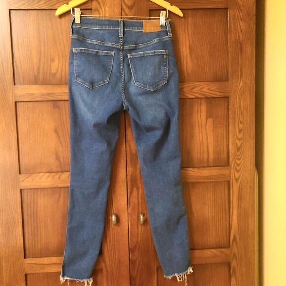 Madewell 10" High-Rise Skinny Jeans In Hanna Wash Size 27 - Picture 11 of 12